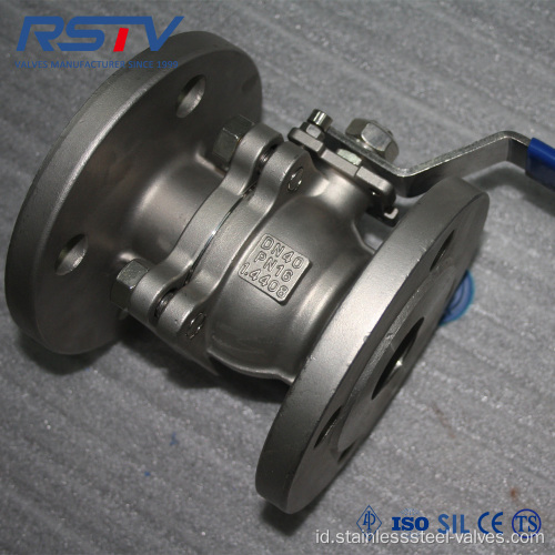 2PC DIN PN16/PN40 Flange Floating Ball Valve